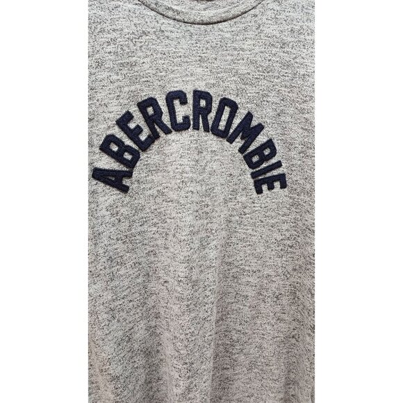 Abercrombie Heather Gray Mens T-Shirt With Embroidered Logo - Picture 3 of 10